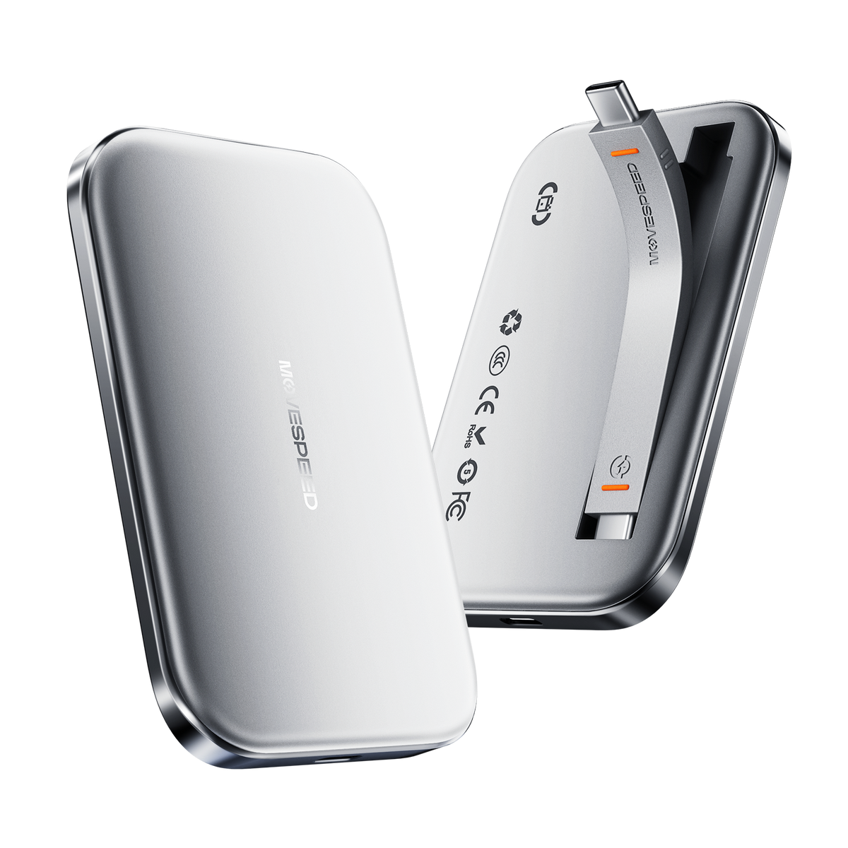 MOVESPEED AIR Series Ultra-Slim Magnetic Portable SSD – Up to 2000MB/s USB 3.2 Gen 2x2 External SSD