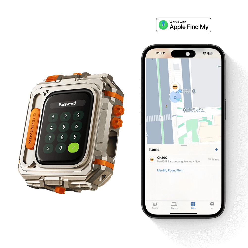 MOVESPEED GD10 1TB/2TB 1050MB/s USB 3.2 Gen 2, Supports 4K ProRes HDR Touch Screen Unlock With Apple Find My Portable SSD