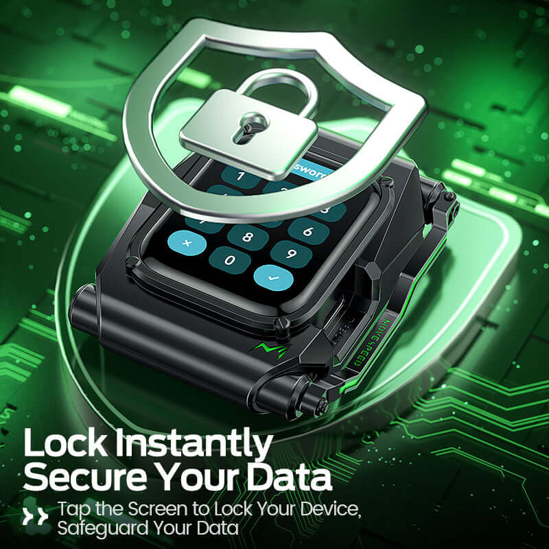 MOVESPEED ST10 1TB/2TB 1050MB/s USB 3.2 Gen 2, Supports 4K ProRes HDR Touch Screen Lock Portable SSD