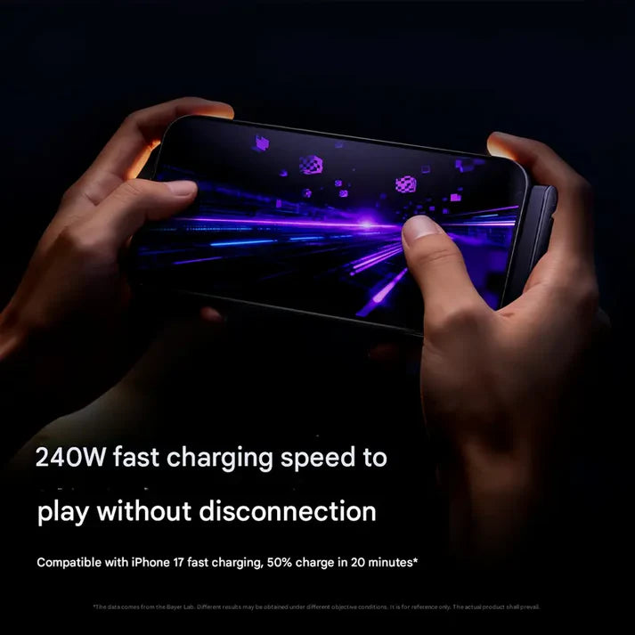 2-in-1 Invisible Holder Charger Cable with Stand - 240W Fast Charging