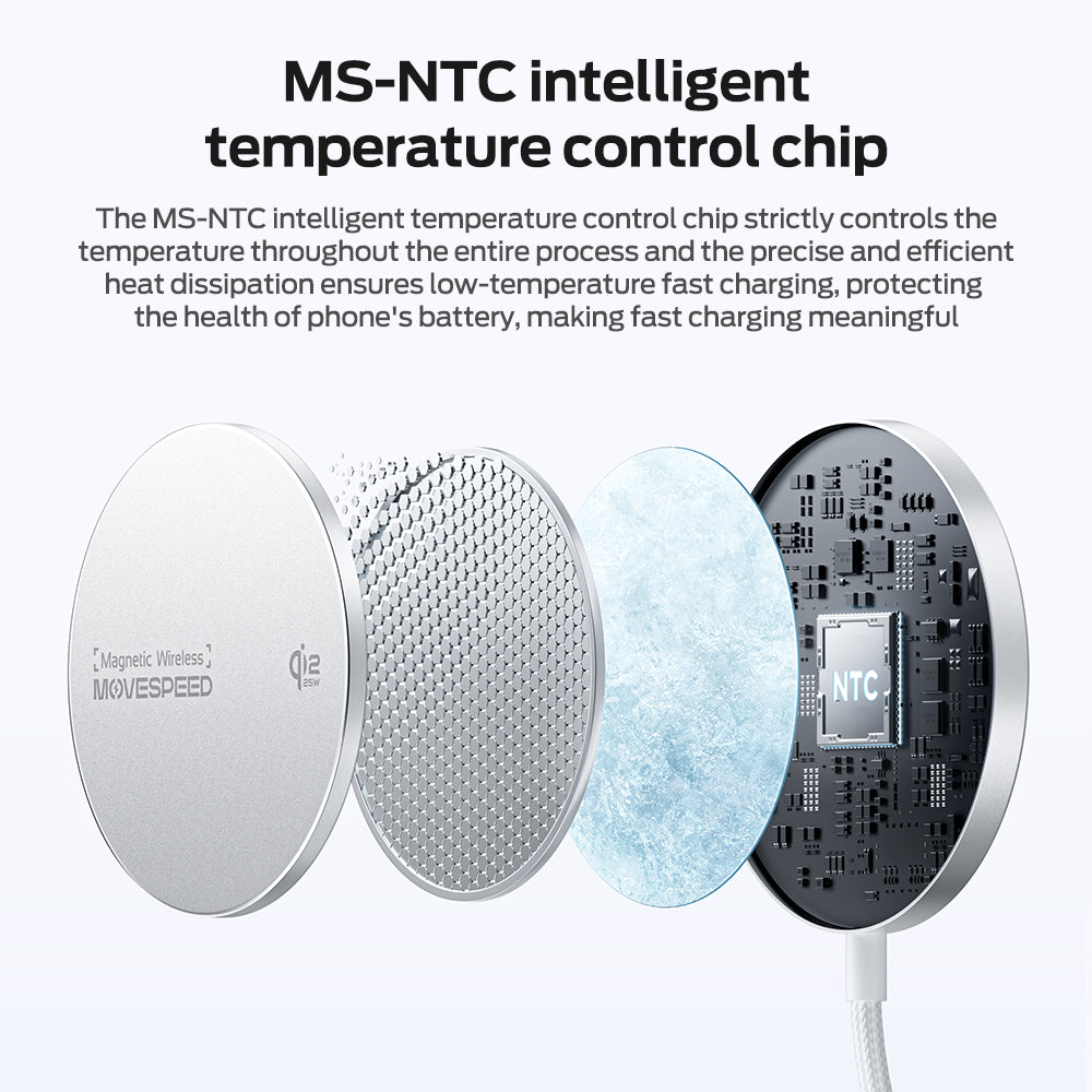 MOVESPEED W010 Qi2.2 25W Magnetic Wireless Charger Pad