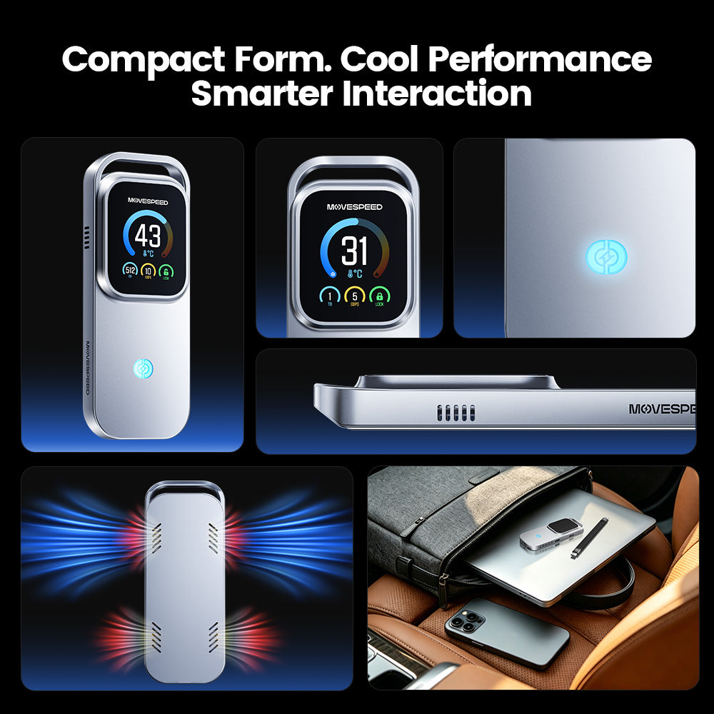 MOVESPEED AC10 Smart Touch Screen Encrypted SSD Enclosure