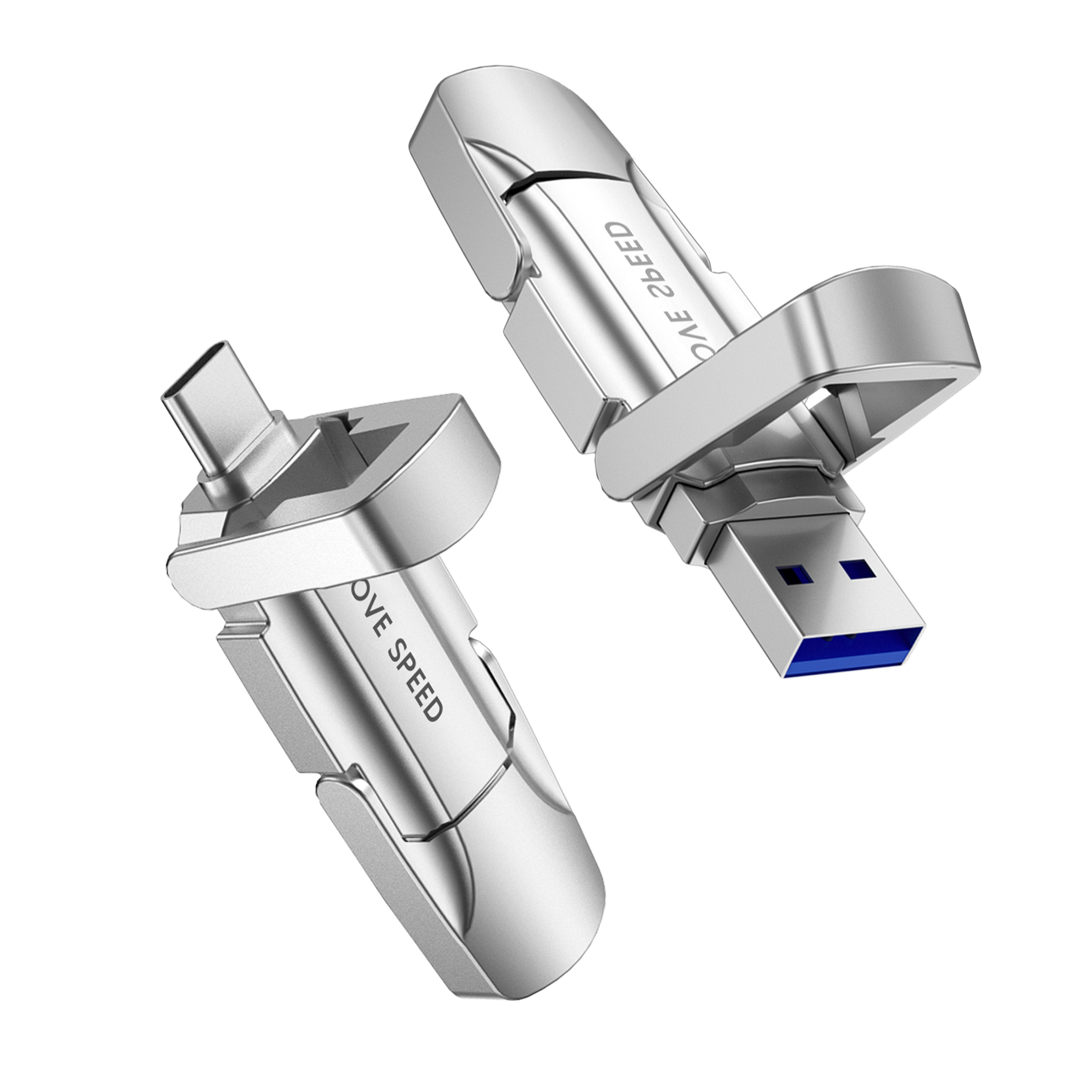 ÜBERTRAGUNGSGESCHWINDIGKEIT 520 MB/s High Speed 128 GB/2 TB USB 3.2/Typ C Solid State Flash Drive