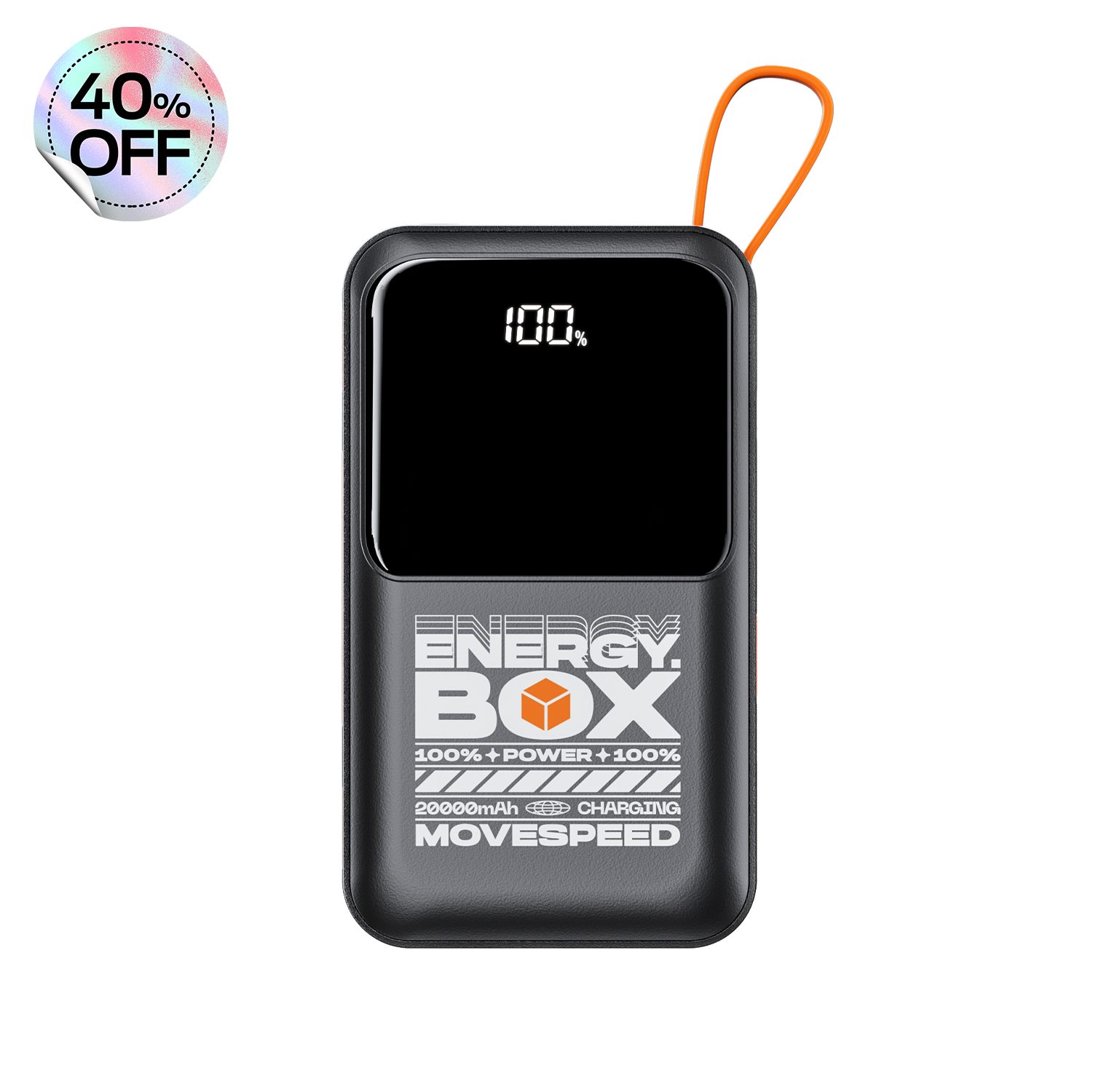 MOVESPEED F20 Power Bank 20000mAh USB-C Cable 22.5W Max Portable Fast Charging
