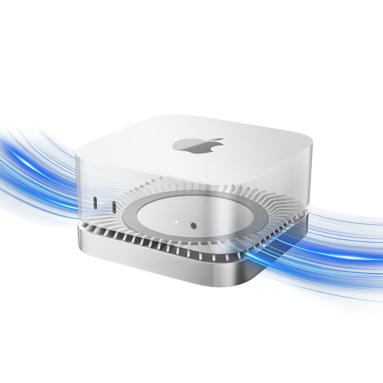 MOVE SPEED Mac Mini M4/M4Pro Stand & Hub with SSD Enclosure