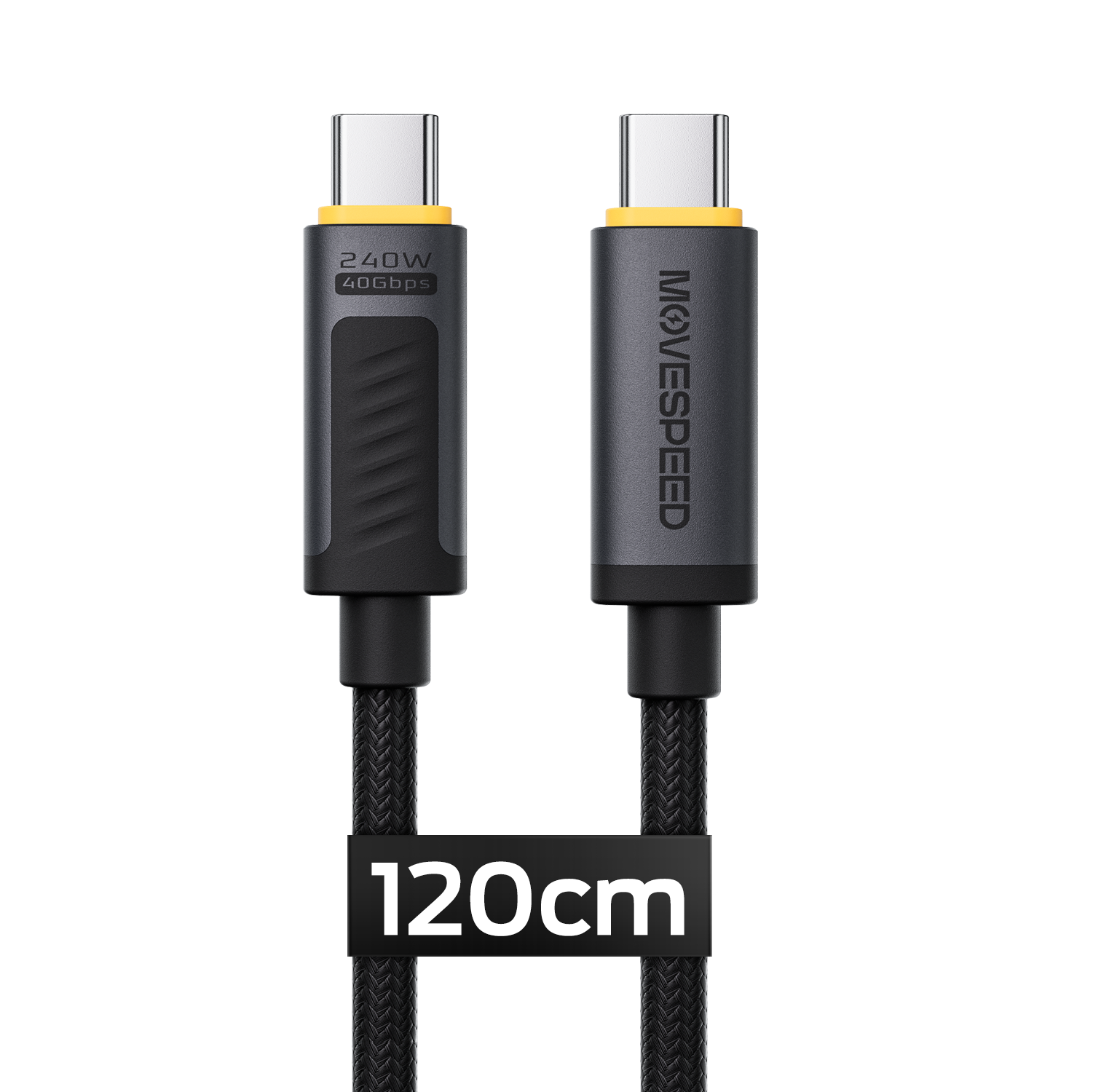 MOVESPEED for Thunderbolt 4 Cable Supports 40 Gbps Data Transfer, 8K HD Display, 240W Charging, USB C to USB C Cable, for iPhone 15 Series,Type-C Laptop, Docking etc.