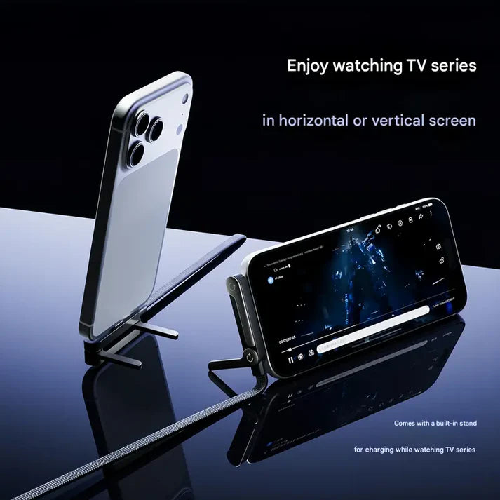 2-in-1 Invisible Holder Charger Cable with Stand - 240W Fast Charging