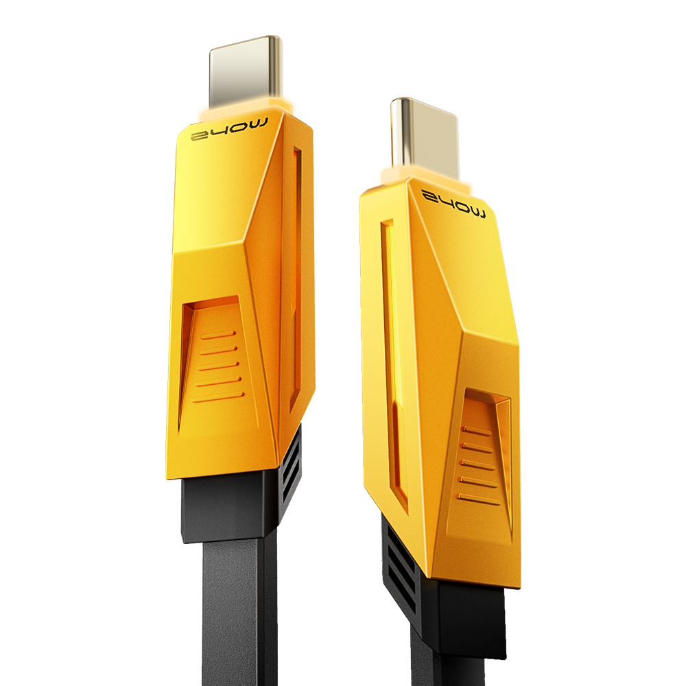 MOVESPEED Cybertruck 240W 1M USB-C Cable Type C Fast Charging Cable with RGB Light C to C Charger Cord for iPhone 16 MacBook Laptop Tablet