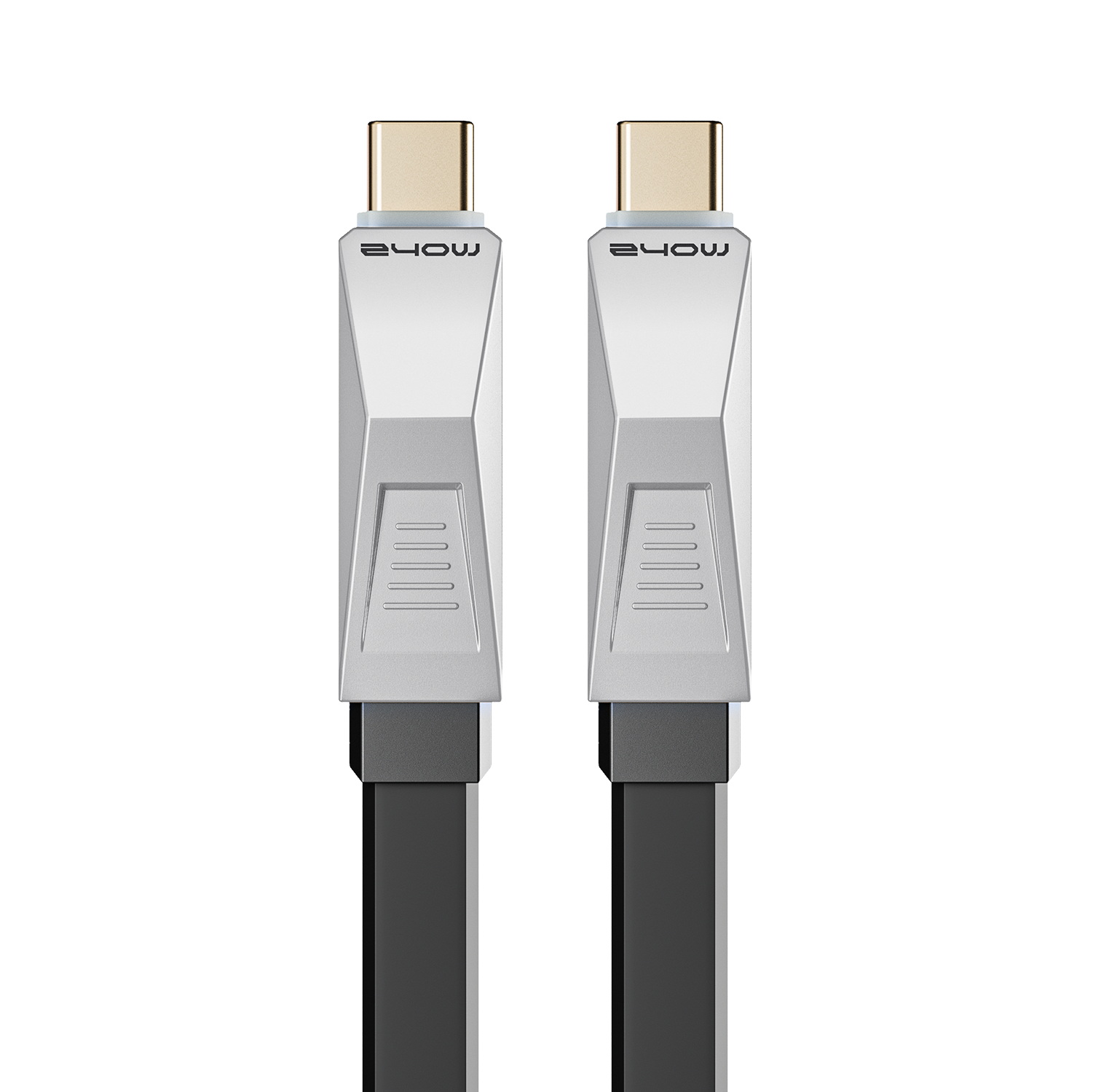 MOVESPEED Cybertruck 240W 1M USB-C Cable Type C Fast Charging Cable with RGB Light C to C Charger Cord for iPhone 16 MacBook Laptop Tablet