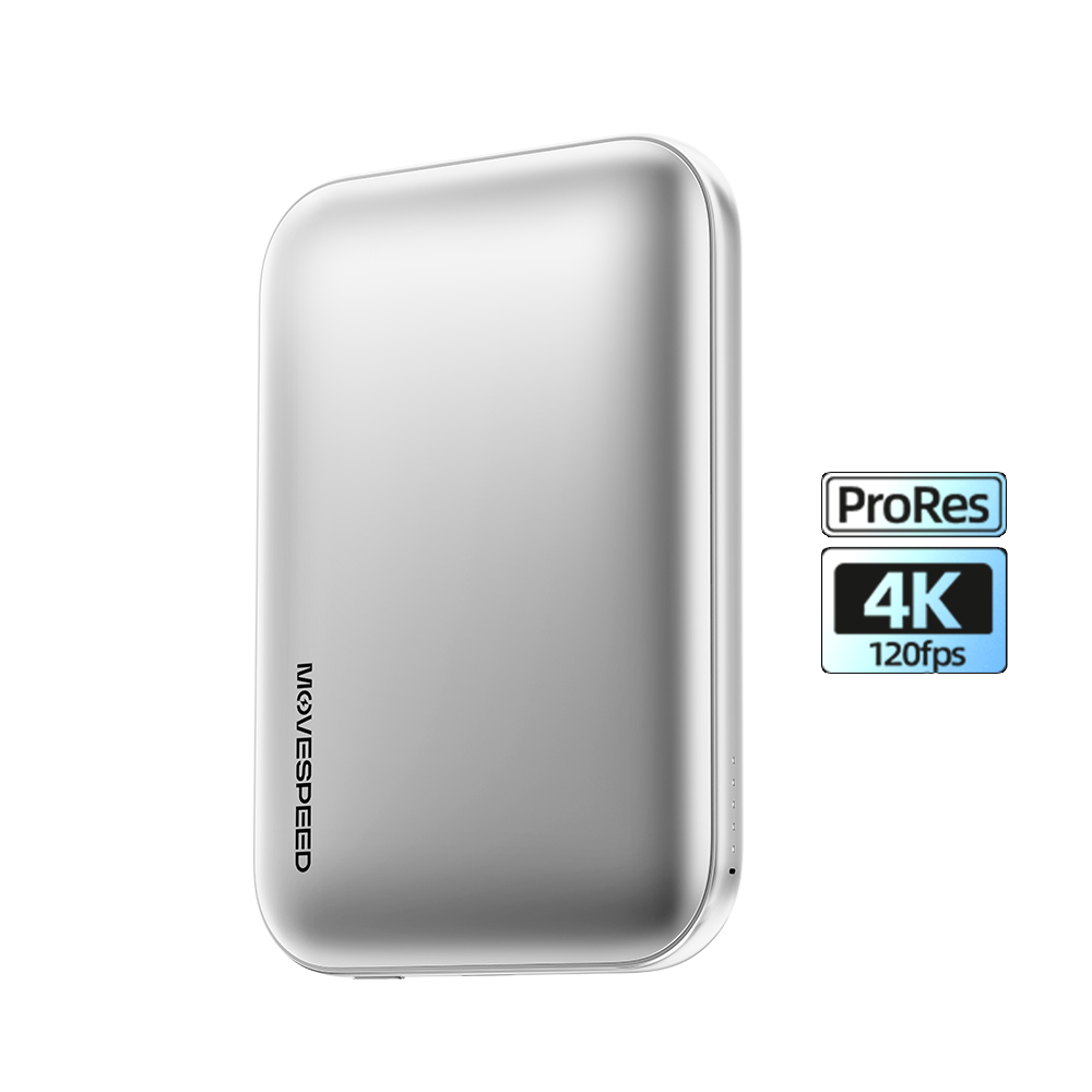 PowerDisk 2-in-1 SSD & Power Bank 1TB-4TB, 1000MB/s, 4K 120FPS, 5000mAh, 15W Wired/Wireless, Magnetic