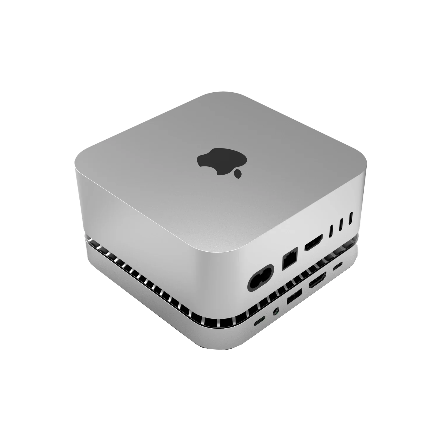 RayCue x MOVESPEED New Type-C Stand & Hub with NVMe/ M.2 SATA SSD Enclosure for All New Mac Mini M4/M4Pro