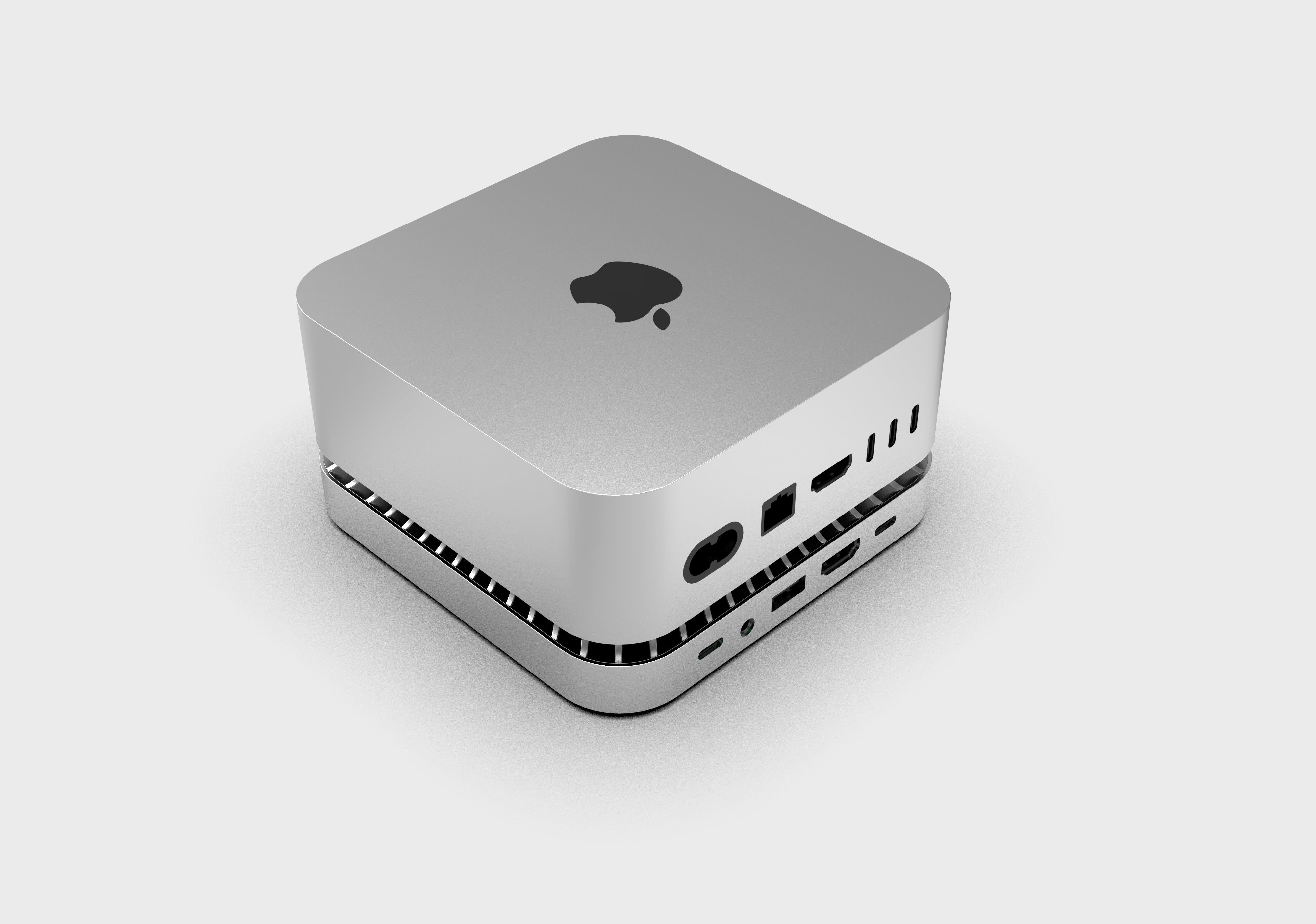 RayCue x MOVESPEED New Type-C Stand & Hub with NVMe/ M.2 SATA SSD Enclosure for All New Mac Mini M4/M4Pro