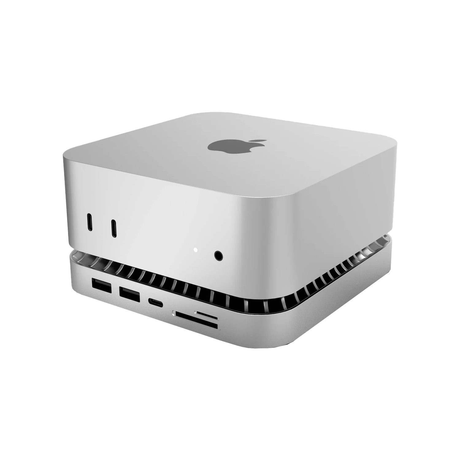 RayCue x MOVESPEED New Type-C Stand & Hub with NVMe/ M.2 SATA SSD Enclosure for All New Mac Mini M4/M4Pro