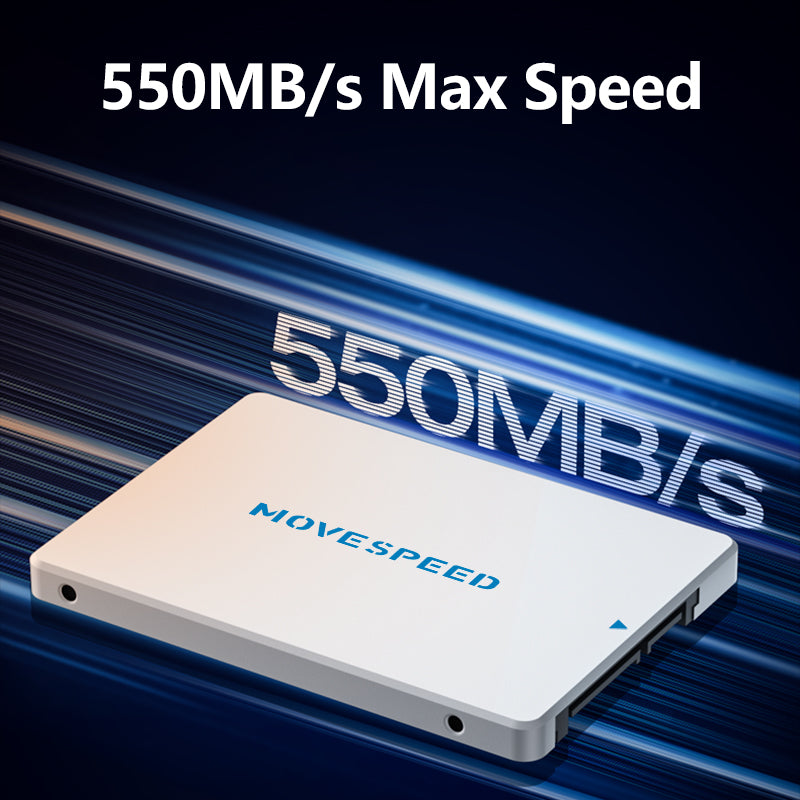 MOVSPEED SATA SSD 550 MB/s 3D NAND TLC Internal Hard Drive for Ultrabooks Tablet Computers and Mini PCs