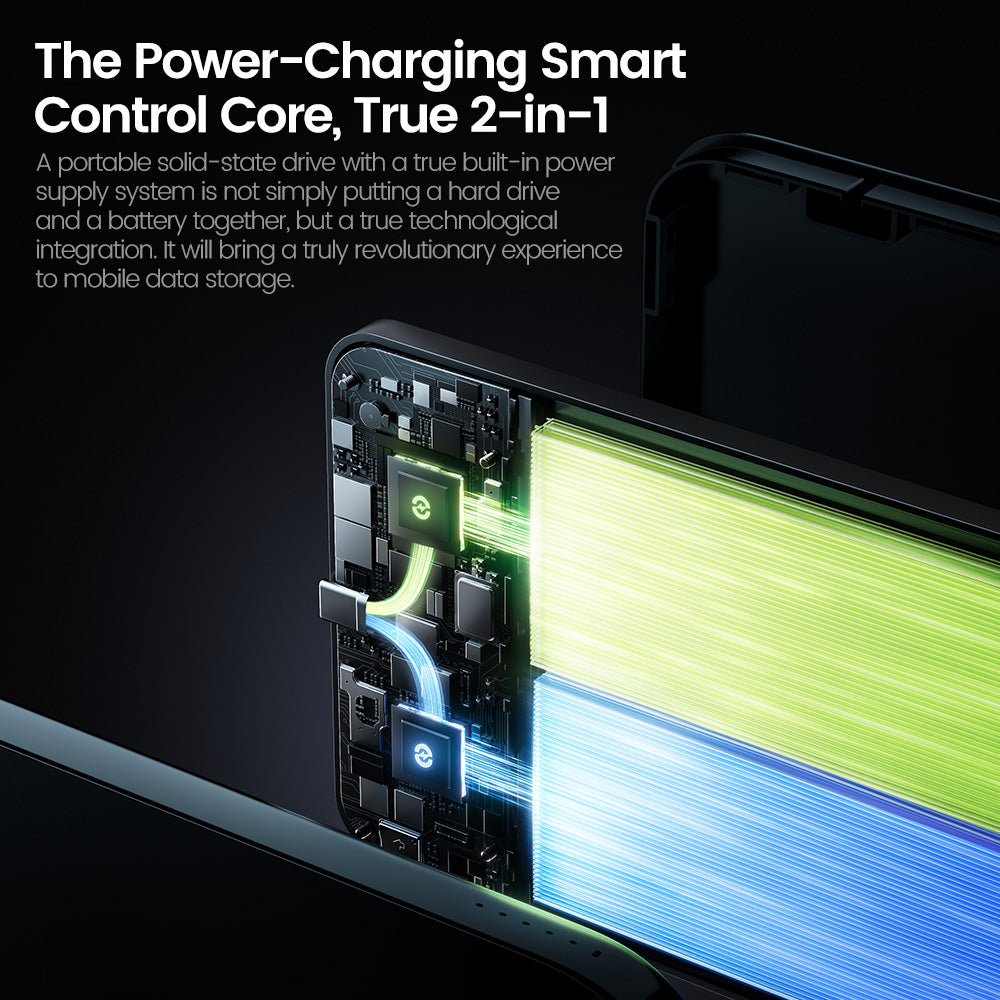【ほぼ未使用】MOVESPEED 内蔵型SSD 4TB 本体 MOVESPEED PowerDisk 2-in-1 SSD & Power Bank