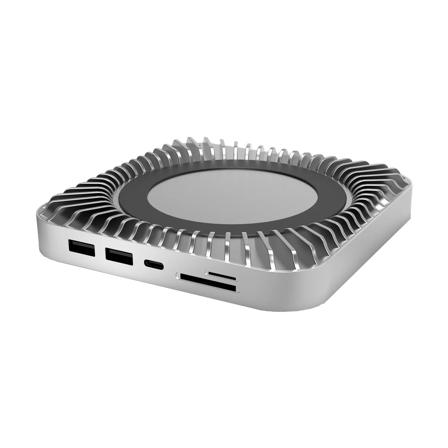 RayCue x MOVESPEED New Type-C Stand & Hub with NVMe/ M.2 SATA SSD Enclosure for All New Mac Mini M4/M4Pro