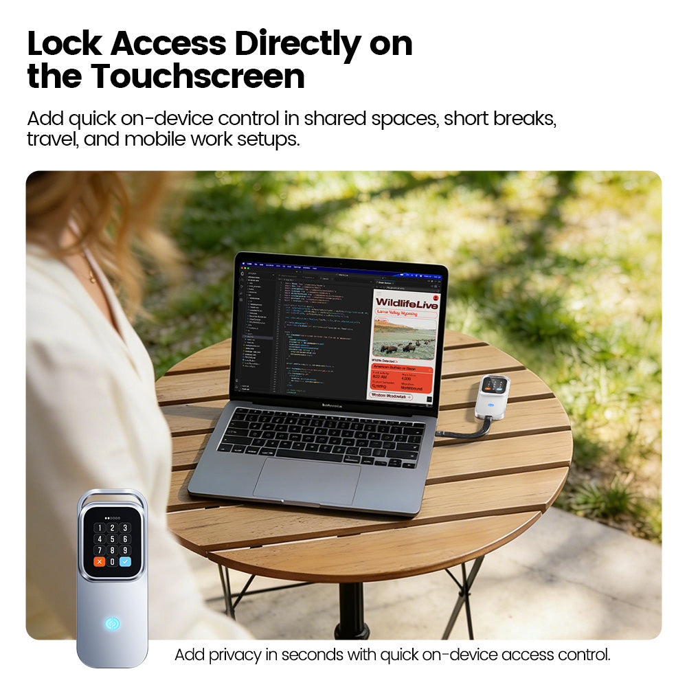 MOVESPEED AC10 Smart Touch Screen Encrypted SSD Enclosure