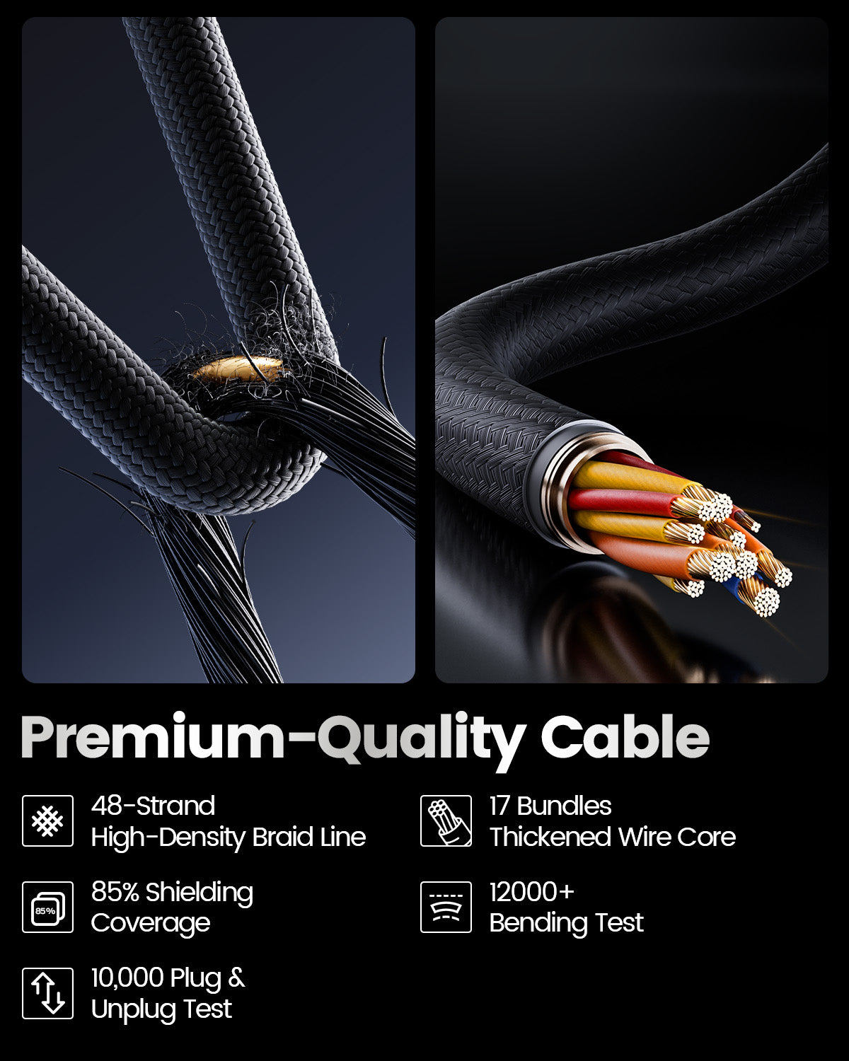 MOVESPEED for 80Gbps Cable 100CM , 8K HD Display, 240W Charging, USB C to USB C Cable