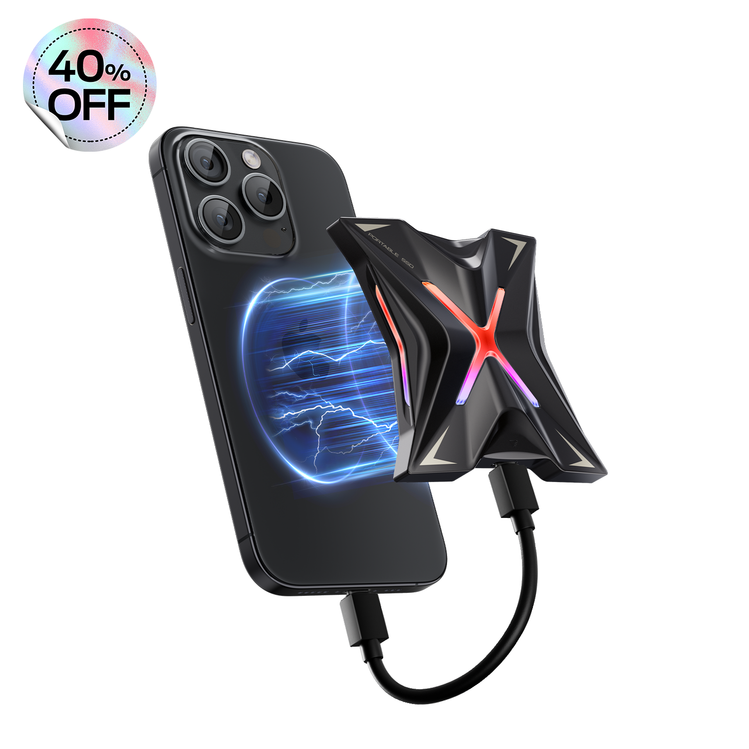 MOVE SPEED RX20 1 TB/2 TB 2060 MB/s tragbare SSD USB-C USB 3.2 Gen 2x2 