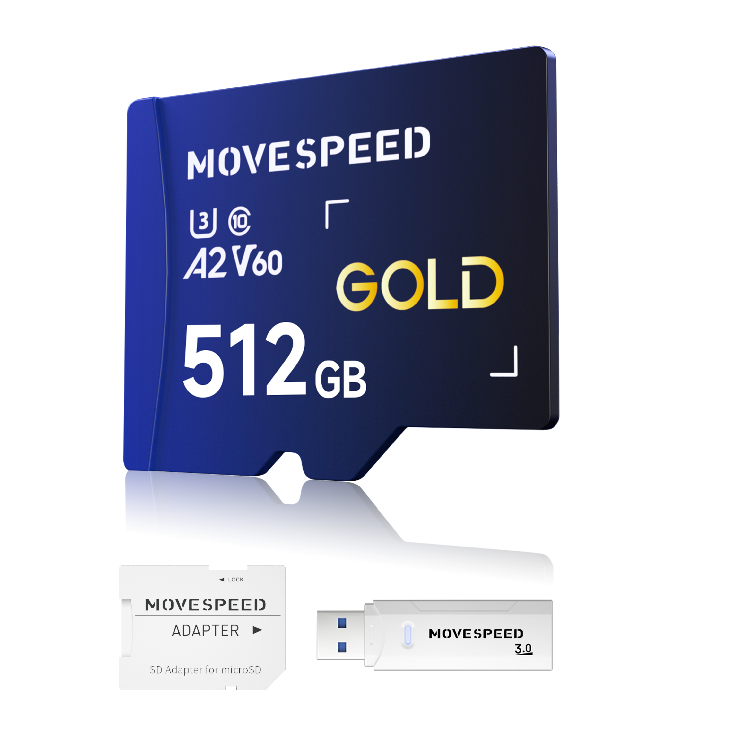 MOVE SPEED GOLD 170MB/s 128GB/1TB Micro SD Card
