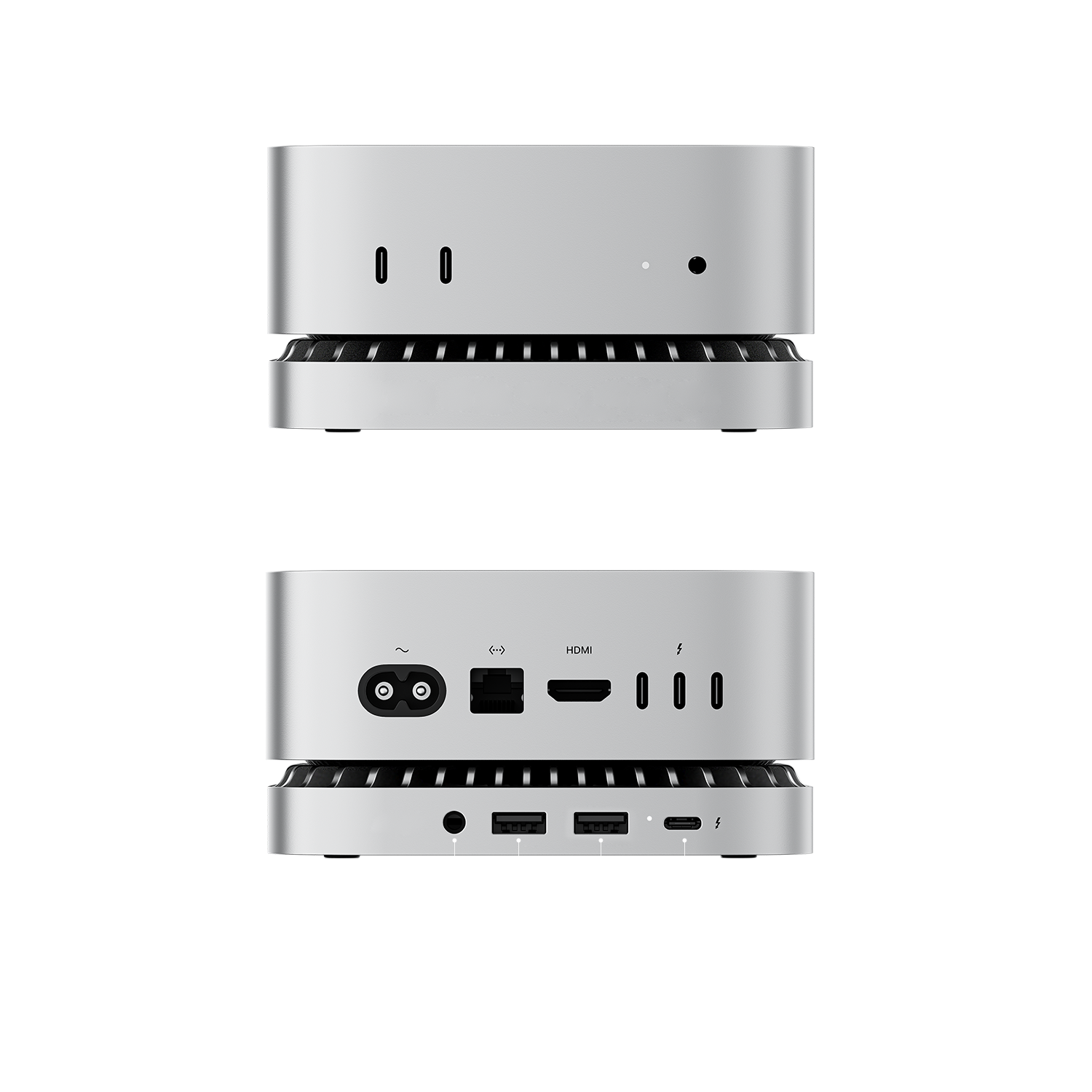 New M4/M4Pro Mac Mini 10 Ports/4 Ports Hub & Stand Max 10Gbps/40Gbps Transfer Speed with NVMe M.2 /SATA SSD (512GB-4TB)/SSD Enclosure