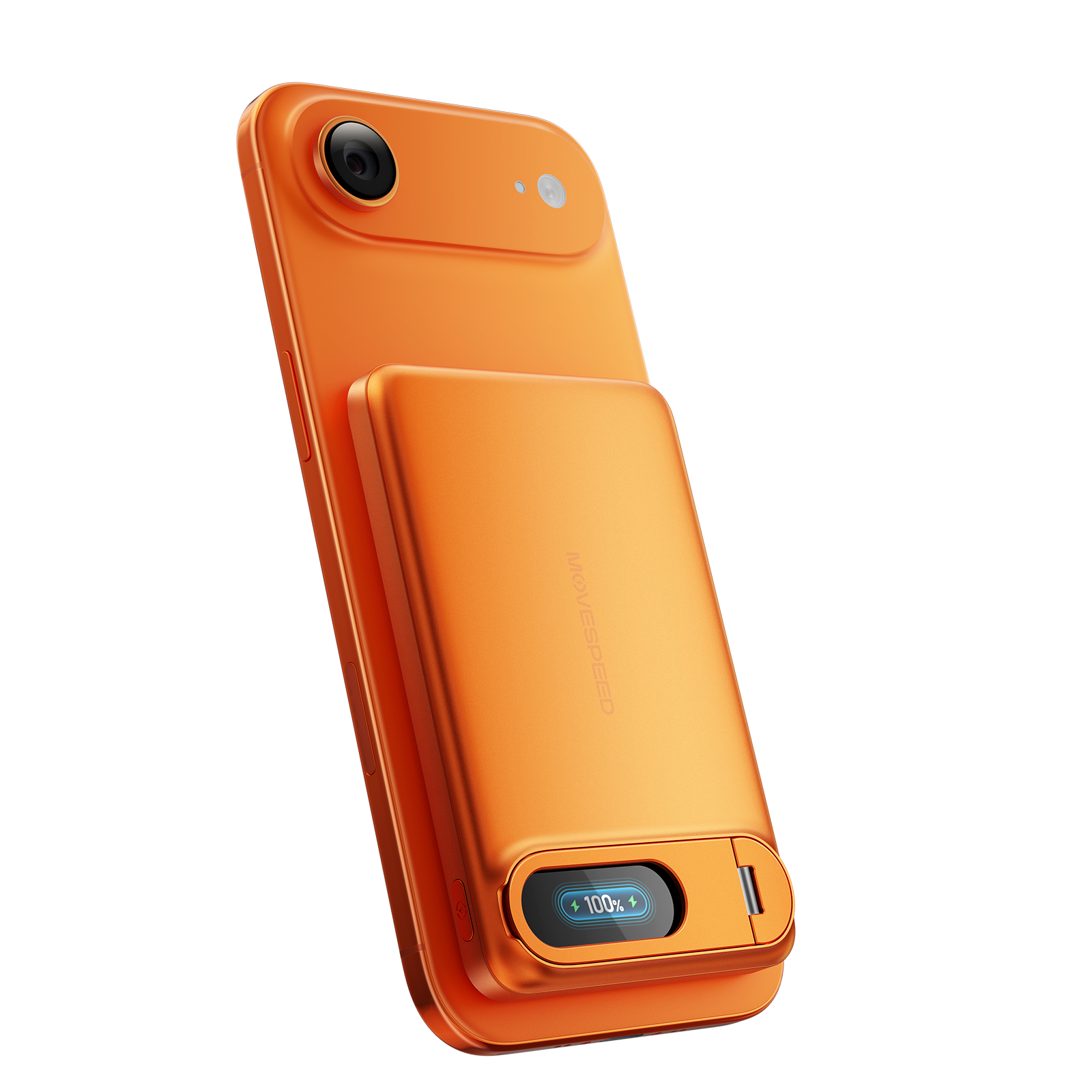 MOVESPEED 3-in-1 Safer Solid-State Power Bank Qi2.2 5000mAh 20W / 10000mAh 45W MagSafe Wireless Fast Charger with Integrated Stand & Cable, Smart LCD Display, Ultimate Safety & Portability