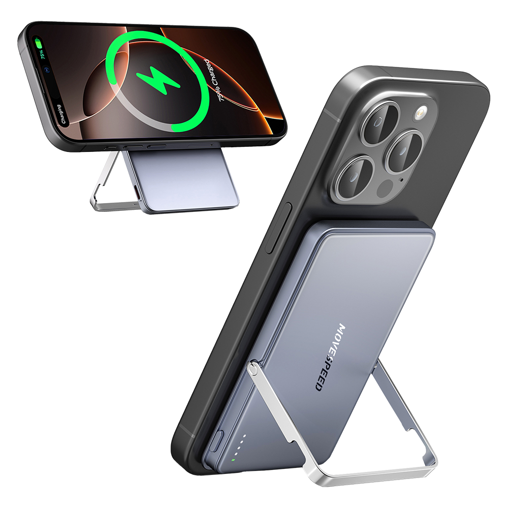 MOVESPEED 2025 Upgraded 0.3'' Ultra Slim MagSafe Portable Charger