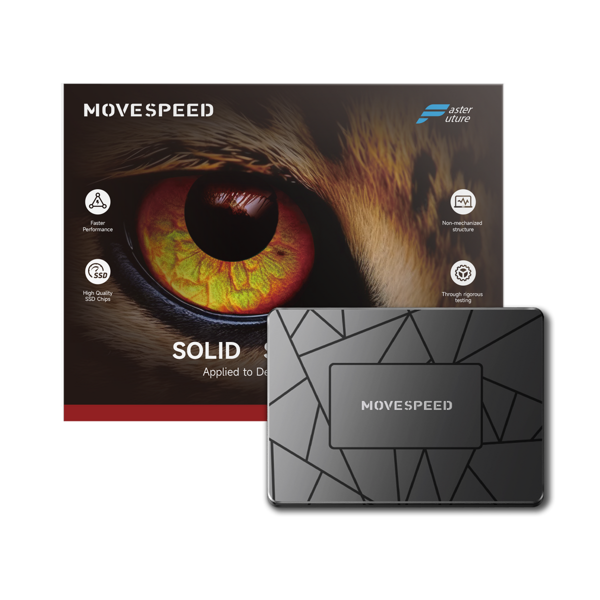 MOVE SPEED 512GB/4TB 3D NAND Internal PC SSD, 2.5 SATA III SSD Interna