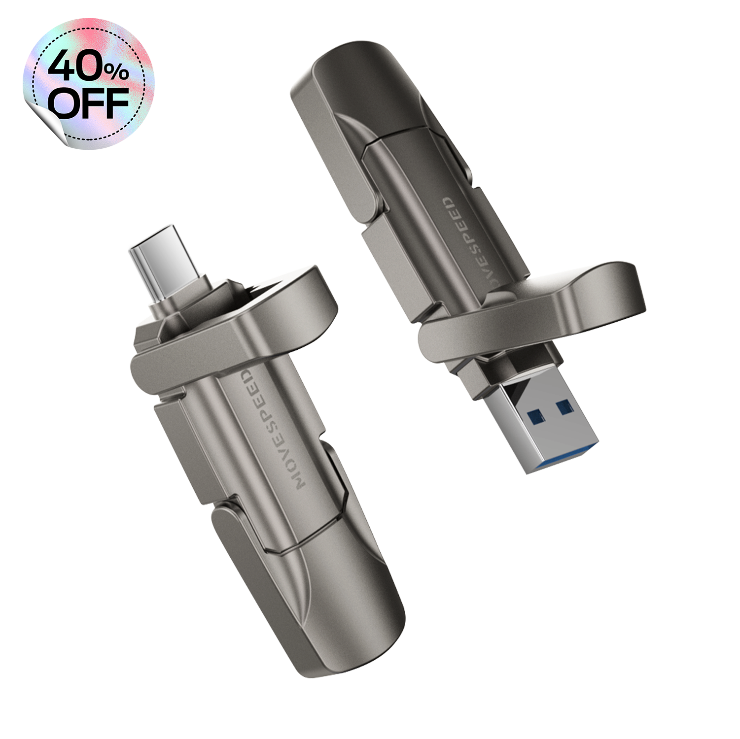 MOVESPEED 1090MB/s Read/Write 128GB-2TB USB 3.2/Type C Solid State Flash Drive